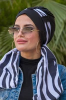 hijab casual islamic clothes high quality fashion muslim turban women hand made band hair abaya scarf dubai turkey jewish israel