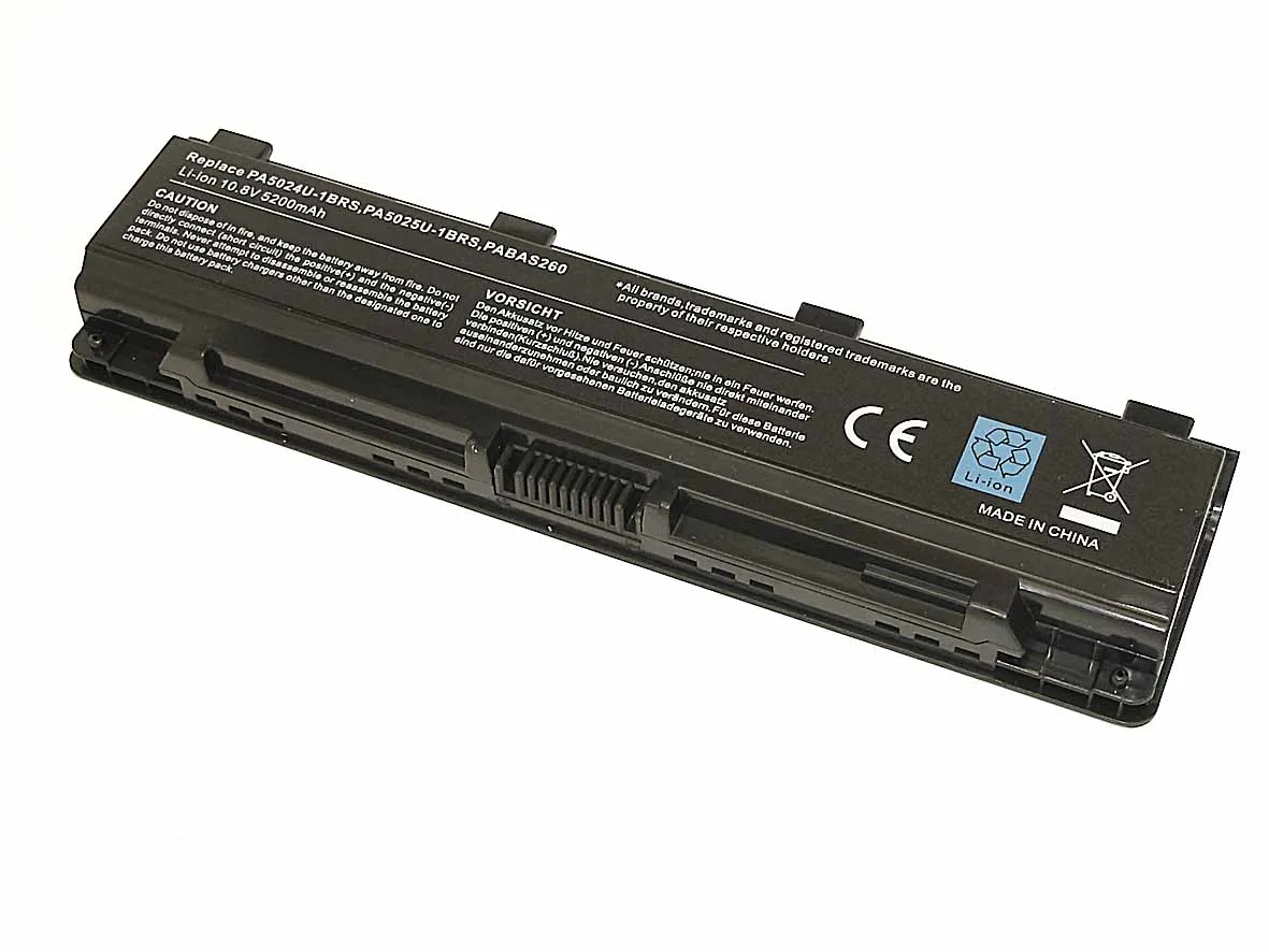 Аккумуляторная батарея (аккумулятор) OEM для ноутбука Toshiba Satellite C850 10.8V 4400mAh черная