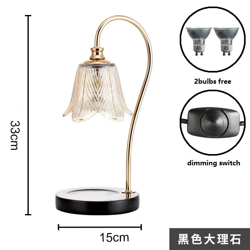 Стеклянный нагреватель свечи светлый топовой регулирусветильник ароматерапия