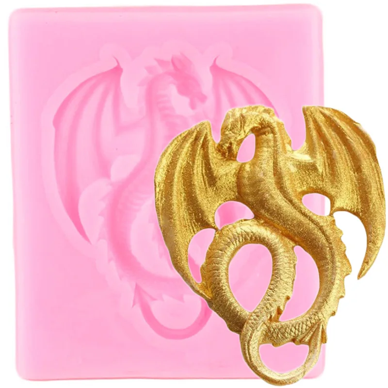 Силиконовая форма в виде мультяшного летающего дракона инструменты для