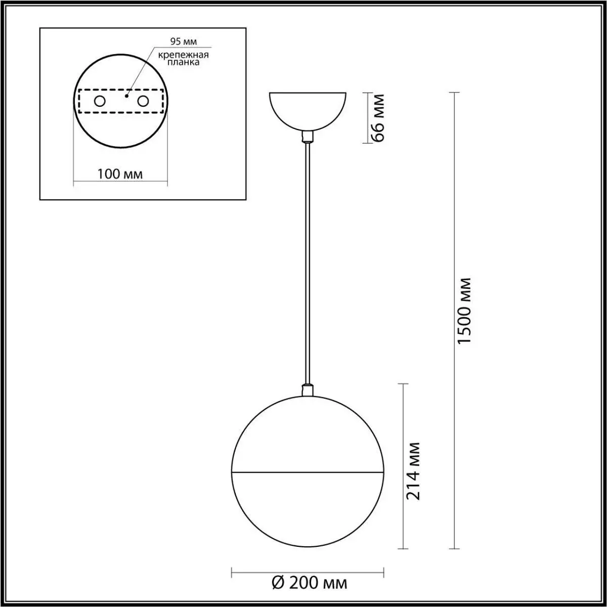 Фото Подвесной светильник Odeon Light Pinga 4960/1A. E27 №2