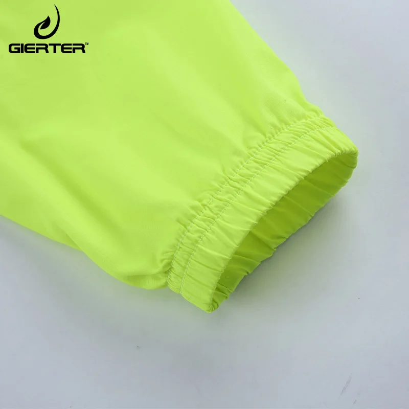 Светоотражающая велосипедная куртка GIERTER с длинным рукавом Мужская ветровка