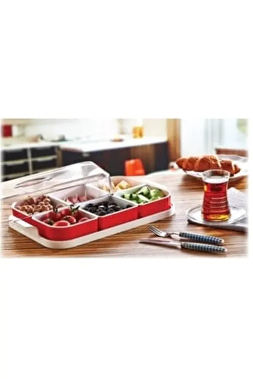 

6 compartments organizer food container container compartment storage breakfast boxes student food box set