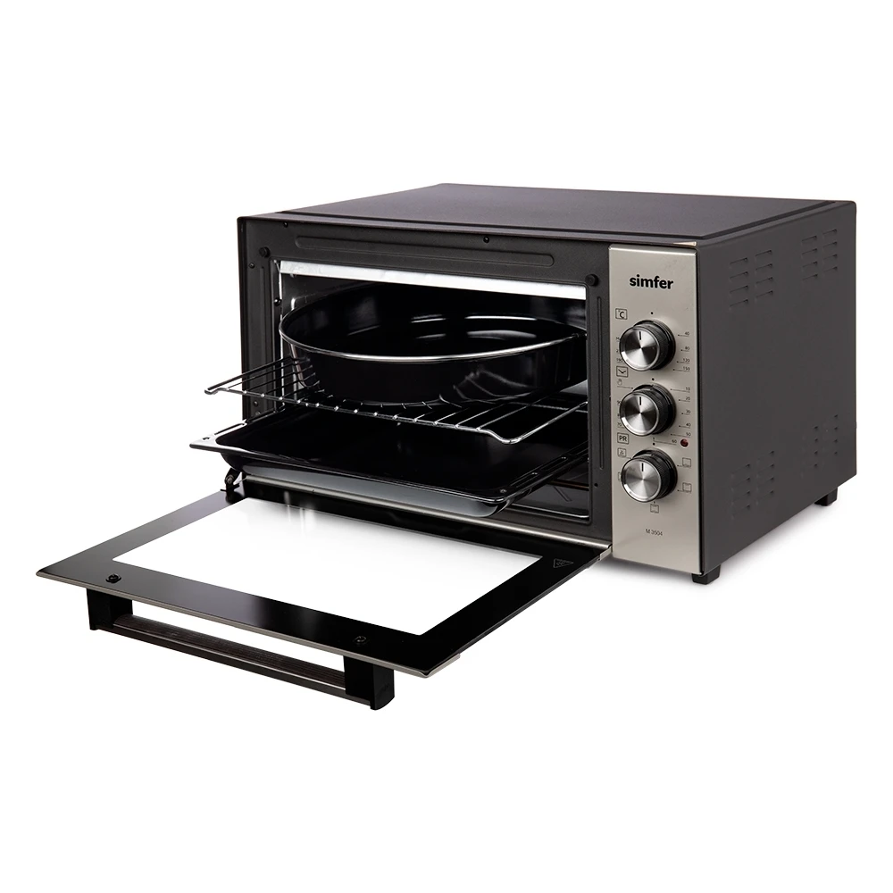 Мини-печь духовка Simfer M3504 Топ комплектация 5 режимов работы конвекция 2 противня