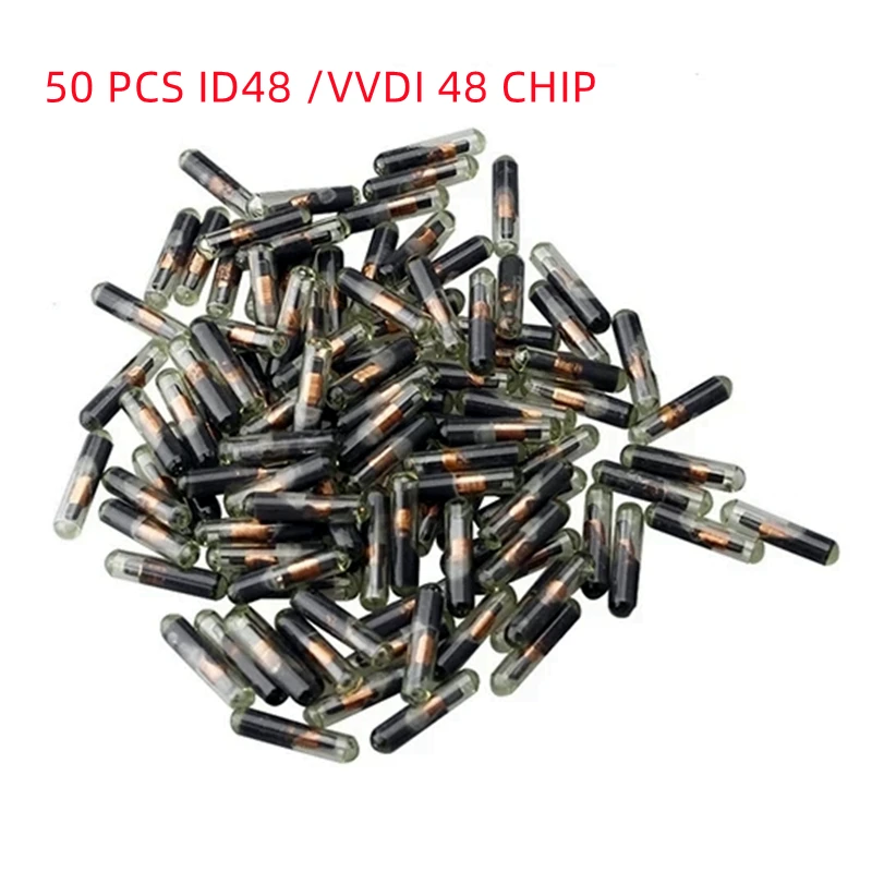 10X 50X 100X Автомобильный ключ стеклянный транспондер ID48 OEM VVDI ID 48 ChipT6 чип для Volkswagen Audi