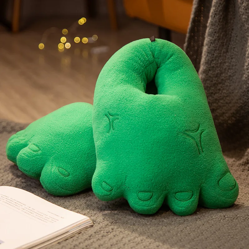 

Fat Five Finger Slippers Warm Shoes Men's Green Indoor Slippers Booties Shoes Man Furry Slippers Male Funny Shoes 2022 New Style