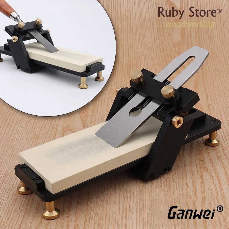 Ganwei Premium Honing Guide, Sharpening Jig (Wetstone NOT Included) Plus Wrench