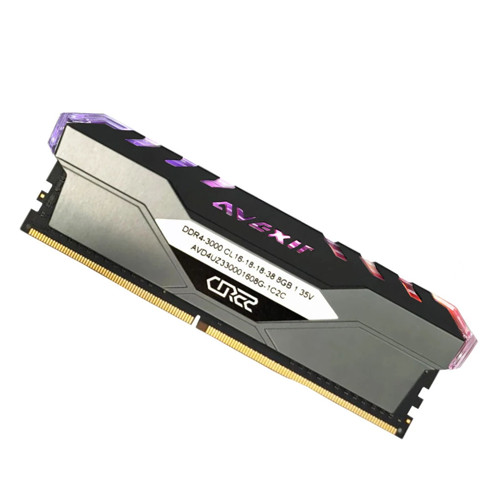 Avexir Core 2 ddr4 8 Гб 3000 МГц RGB DIMM 32 2666 3200 3600 16 ГБ pc4 ОЗУ память для настольного компьютера