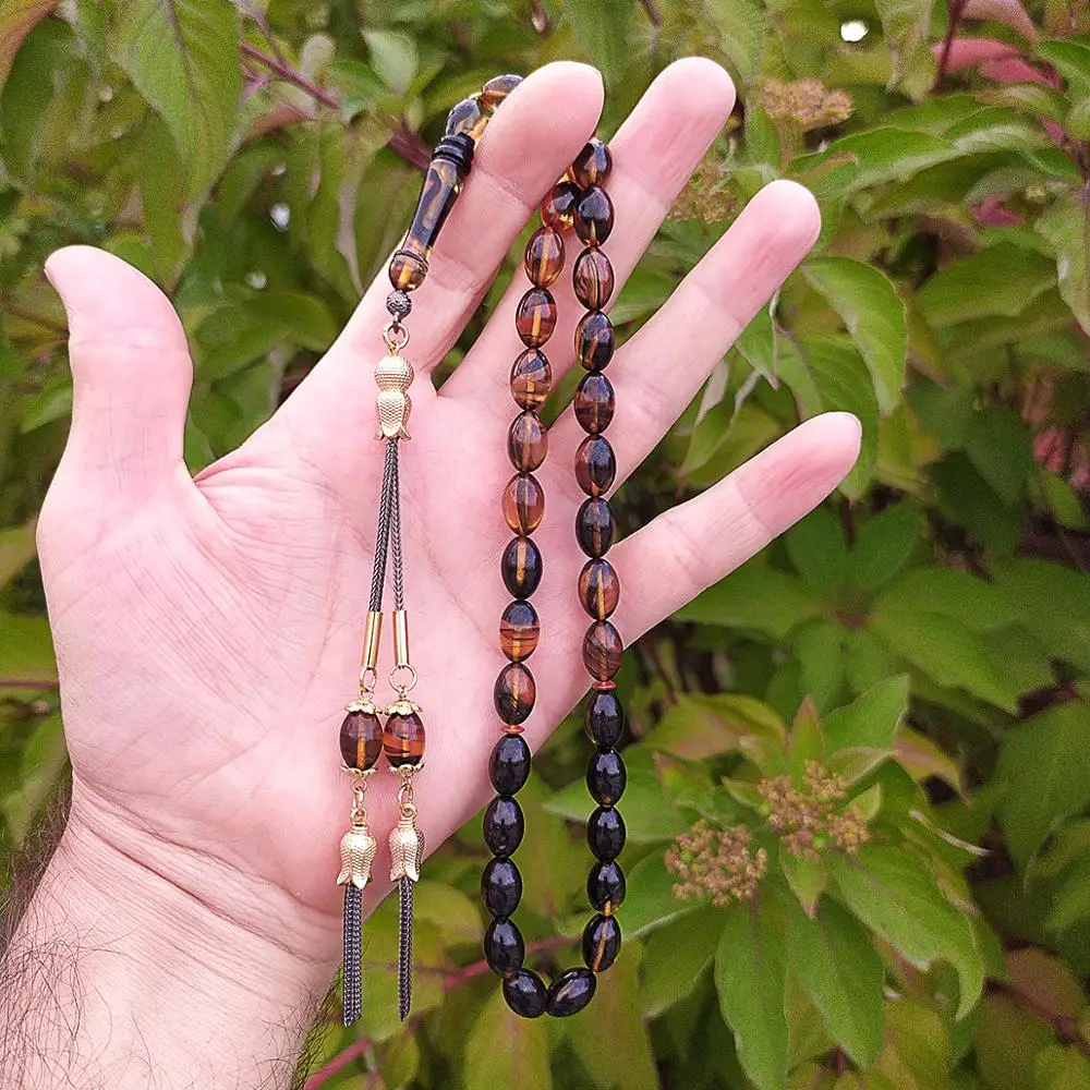 Турецкий молитвенный бисер мусульманский Янтарный четки бакелит тасбиг Каталин