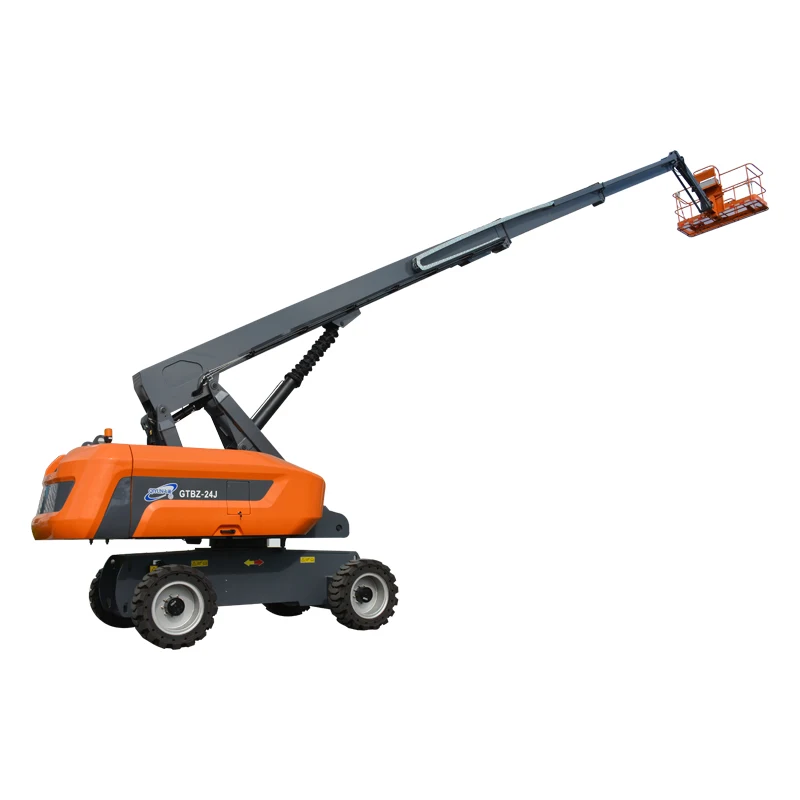 

Qiyun 16-28m High-altitude Equipment Self-propelled Telescopic Boom Lift Platform used for Building Maintenance With CE