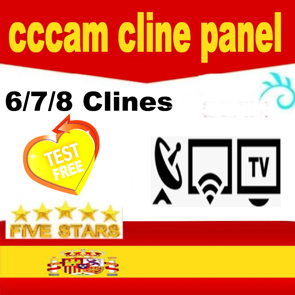 DVB-S2 панель управления рецептора Cccam Cline Испании, Португалии, Германии для freesat v8 super gtmedia v9 super 1 год бесплатно