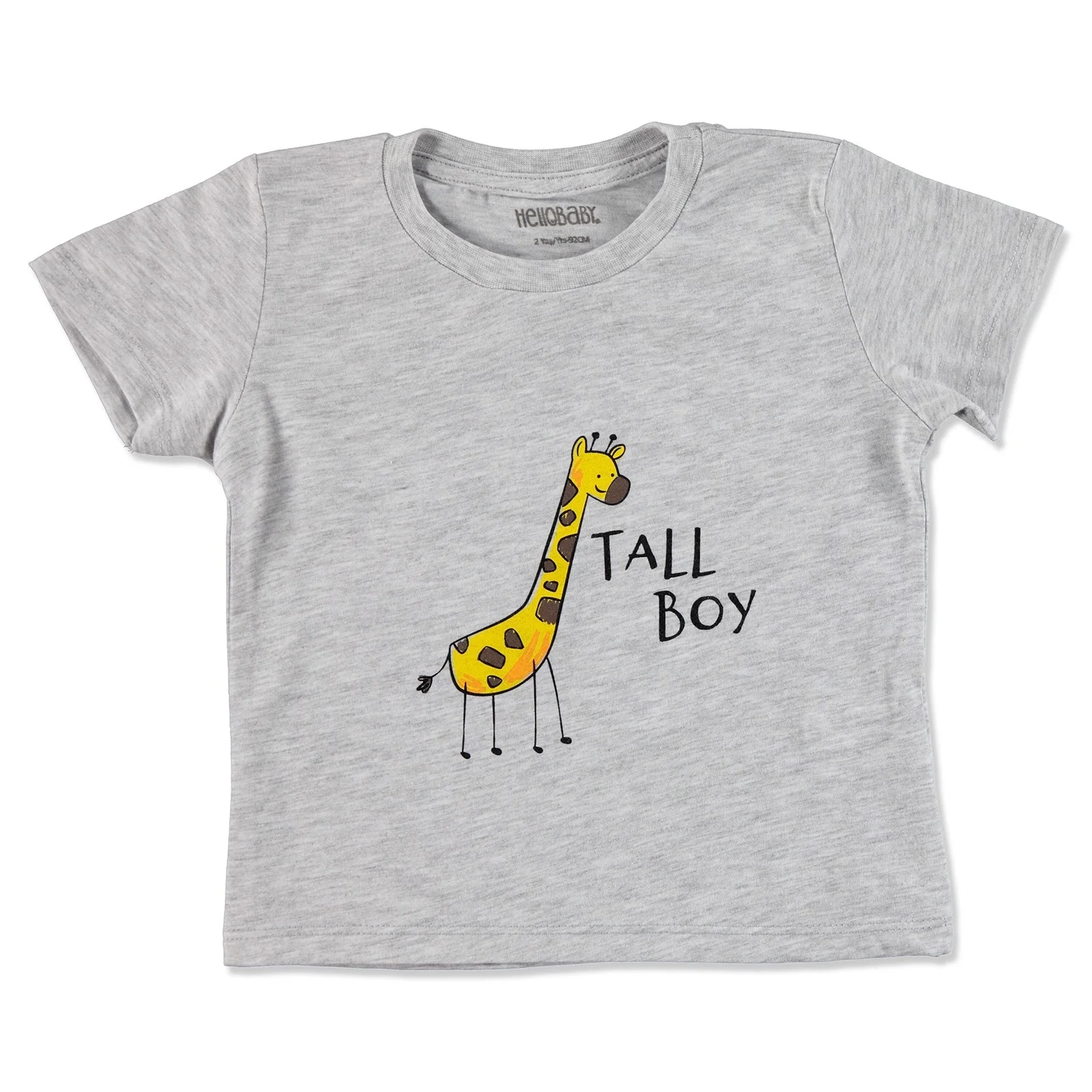 Ebebek HelloBaby/Летняя Базовая футболка с короткими рукавами для малышей| |