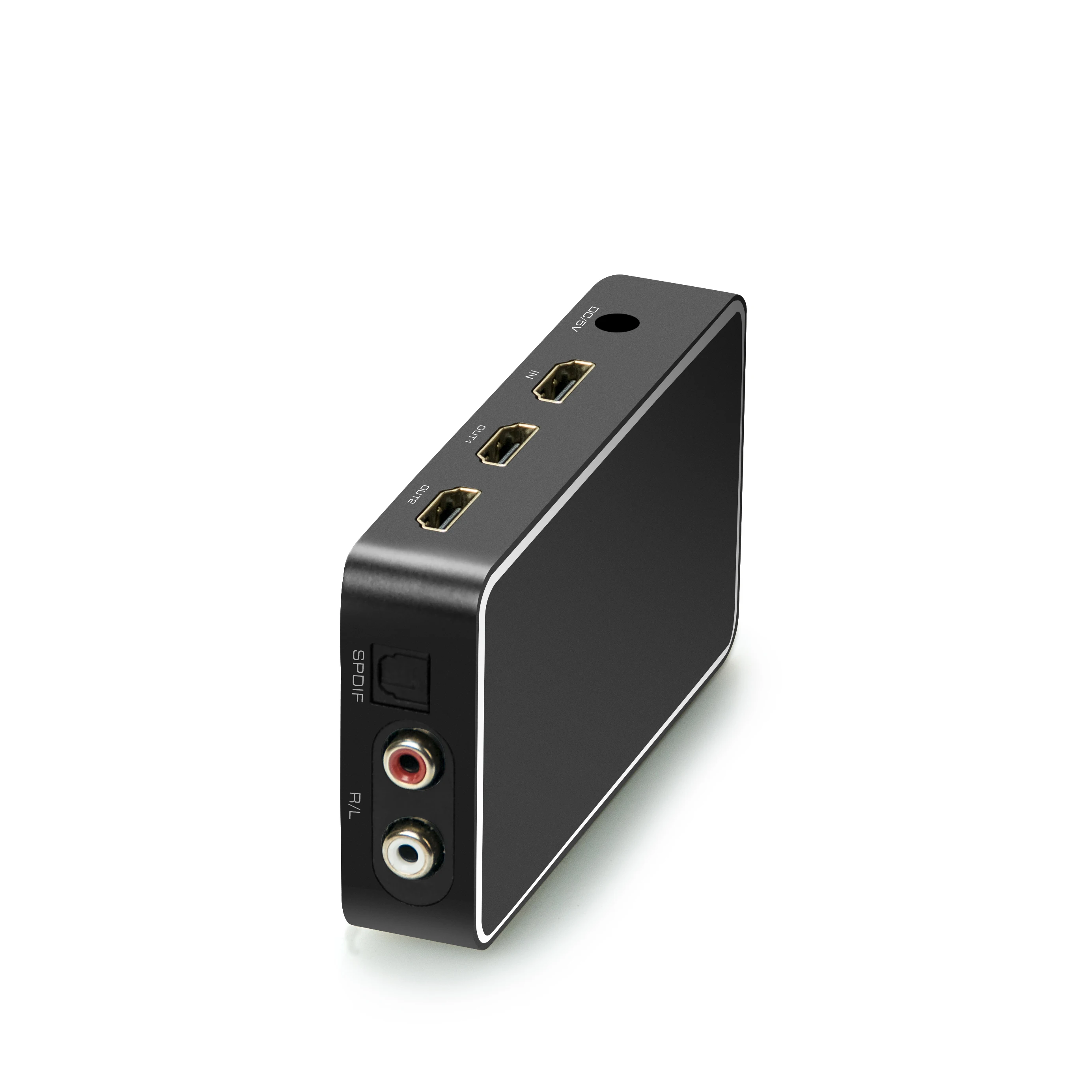 GCR Разветвитель HDMI v2.0 на 2 порта 4K@60Hz RCA Stereo для подключения телевизора монитора
