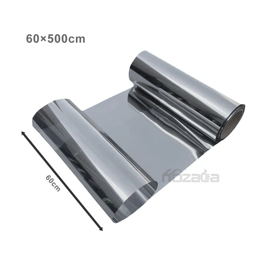 

Hozada 90x500cm Window Film Glass Sticker Mirror Effect One Way DIY Self-adhesive Films Privacy Safety Stickers Anti-Explosion