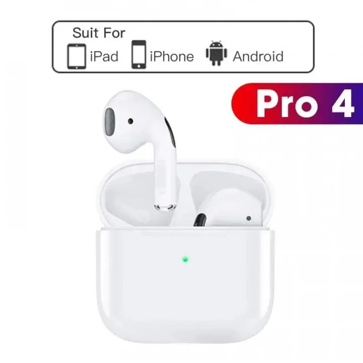 Беспроводные наушники Pro4 TWS Bluetooth Pro 4 дешёвые Микрофон Сенсорные PRO6 Hands Free Новые