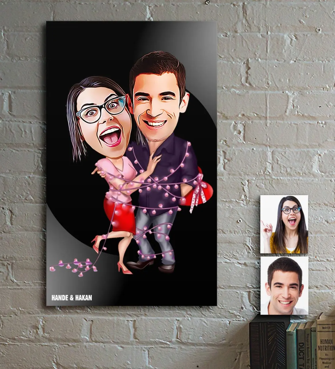 Personalized Valentine Cartoon Wooden Table-2 | Дом и сад