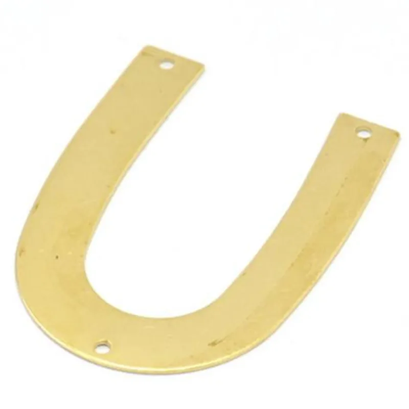 U образная Подвеска из сырой латуни (без никеля и свинца)