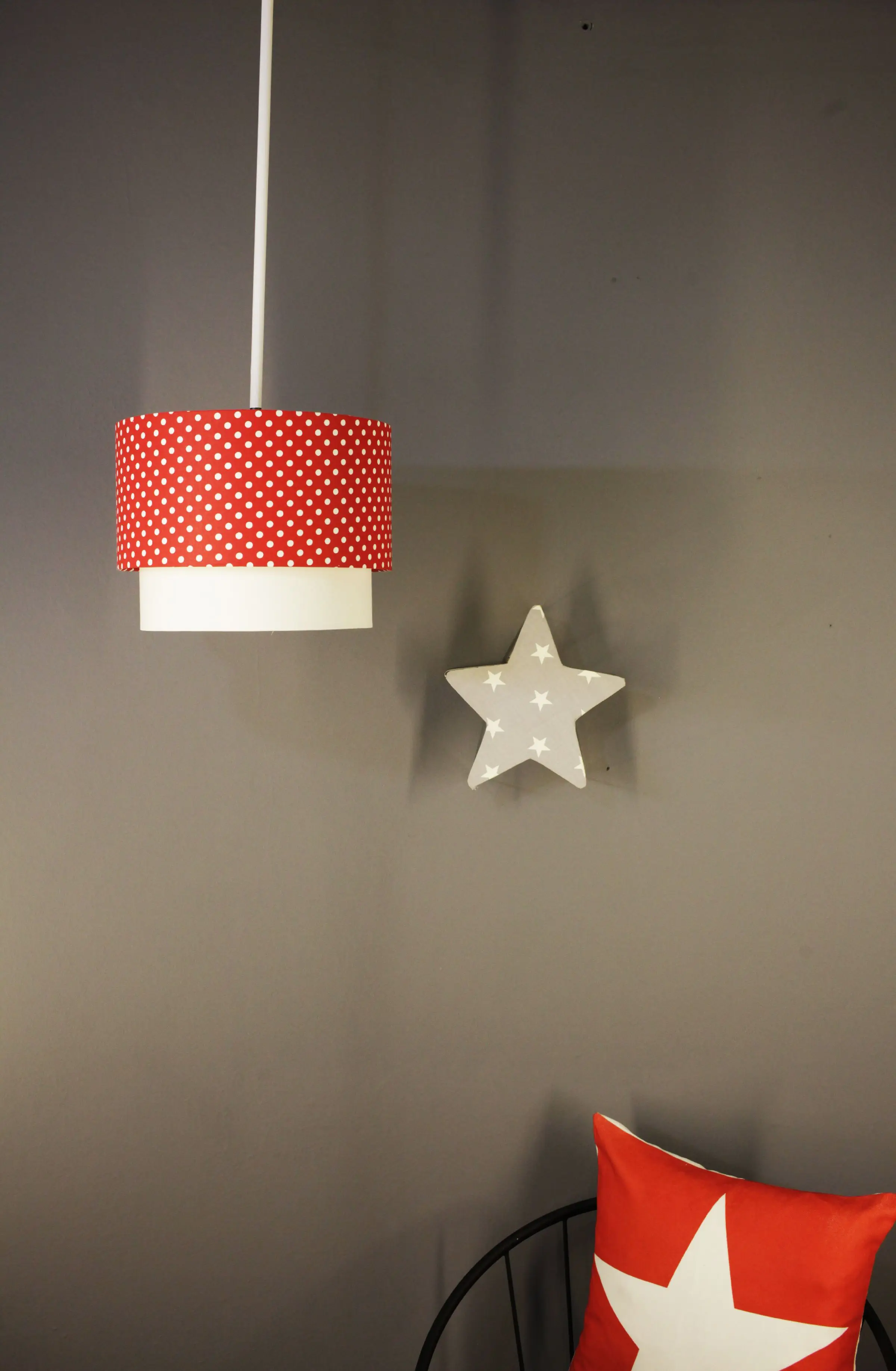 

Polka dot pattern cake model children's room baby room chandelier lamp