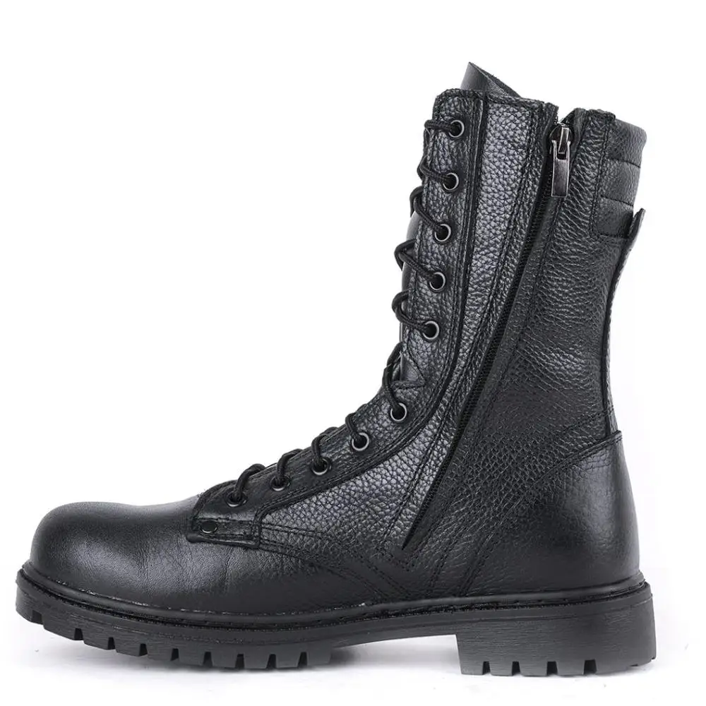 Демисезонные Черные берцы со шнуровкой и молнией походная обувь для альпинизма