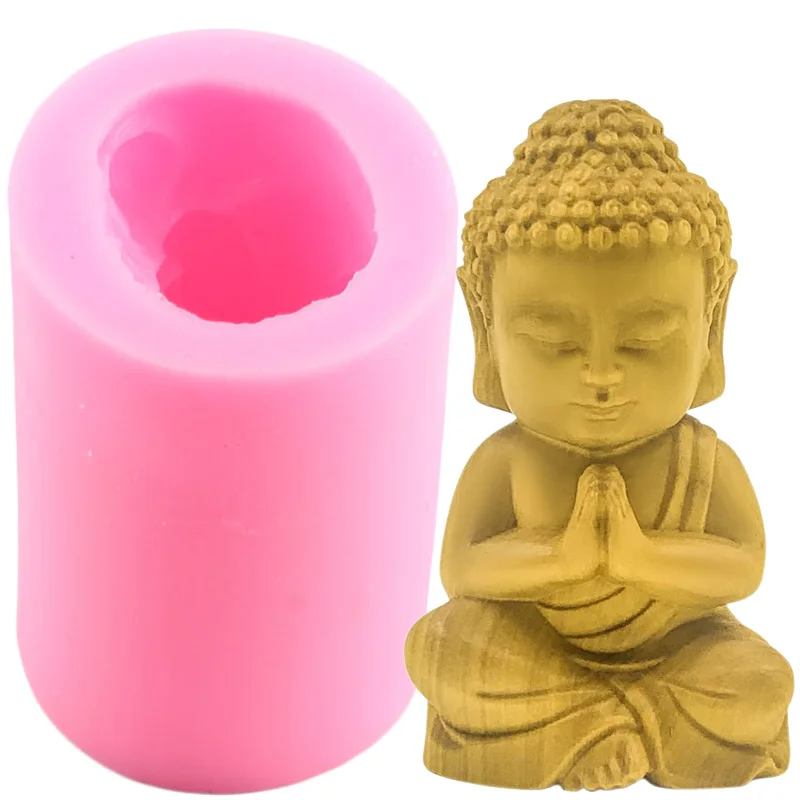 3D Maitreya статуя Будды силиконовая форма для свечи воск свечей гипсовые изделия
