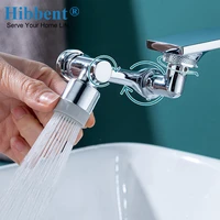 hibbent 1080 universal kitchen faucet anti splash aerator bathroom tap rotatable faucets bubbler tap nozzle extender adapter