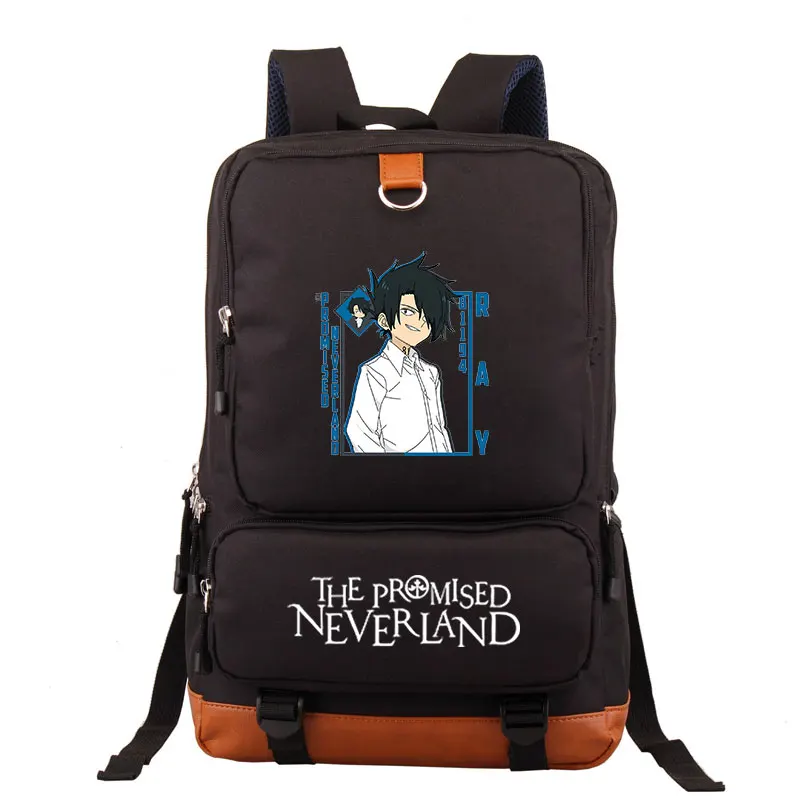 

Rucksack Backpack Oxford Outdoor Sport Daypack Anime The Promised Neverland Graphic Student Bags Women Laptop Knapsack for Teens
