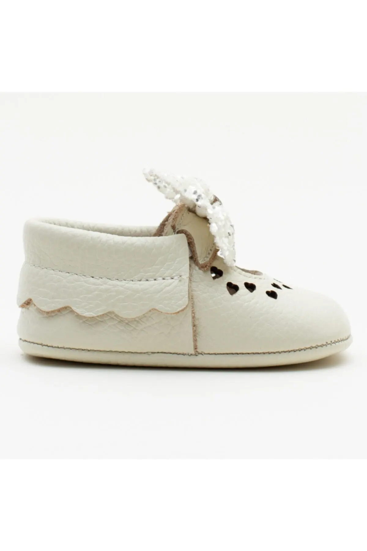 MyWondry натуральная кожа кремовый галстук-бабочка четыре сезона детские мокасины