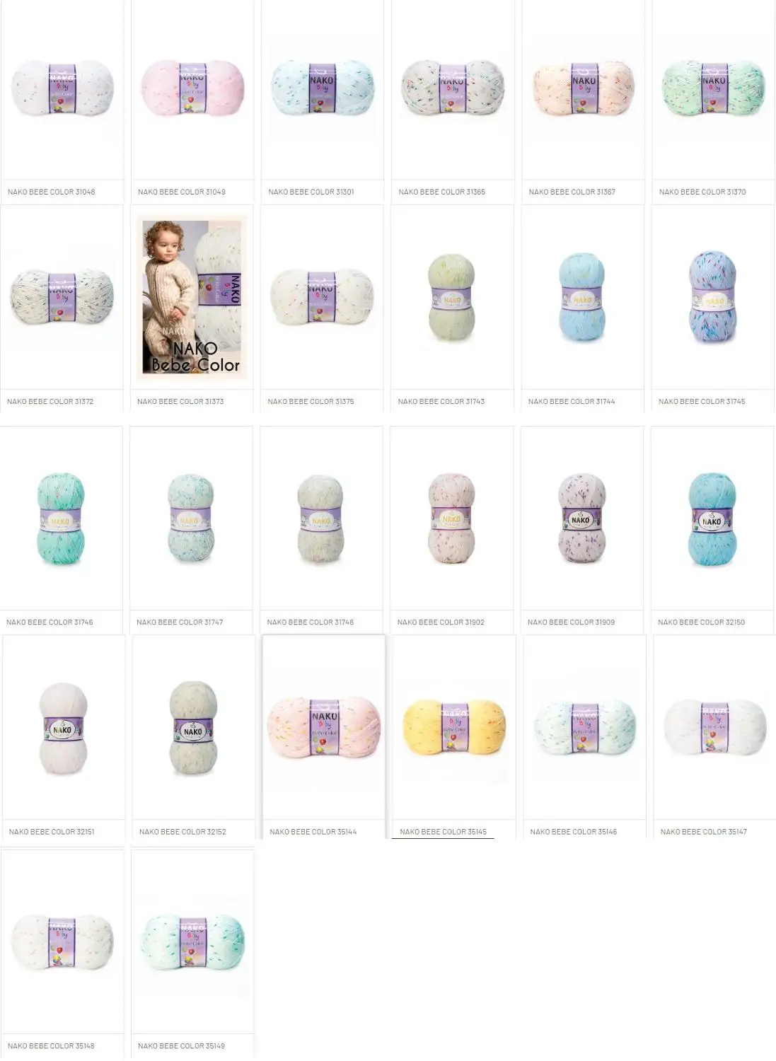 Цветная пряжа Nako Baby Bebe 100гр 360 м % 100 акриловая вязаная шапочка премиум-класса для