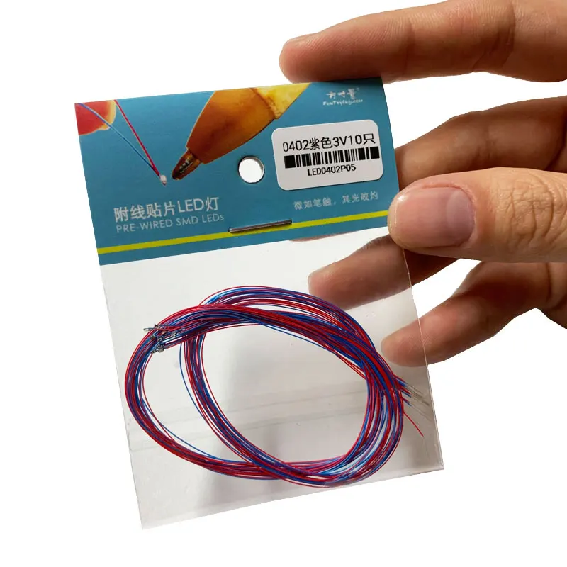 

3v Pre-wired #0402 Smd Leds, 30cm Wires Pre Soldered,hobby Model Kit/car/railway/railroad/starship/gundam Lighting 11 Colors