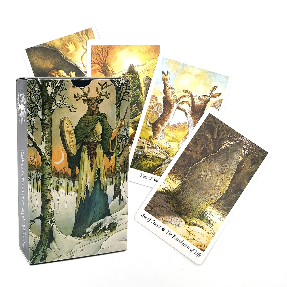 

Natural Tarot Card Deck Divination Tools Card Book With Meanings On Them Tarot of The Divine PDF Guidebook Leisure Table Game