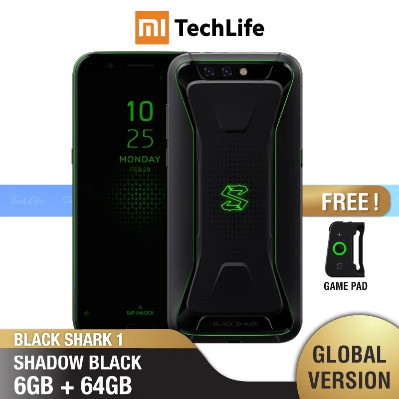 Глобальная Версия Xiaomi Black Shark 1 64 Гб ROM 6 RAM Игровой телефон (абсолютно