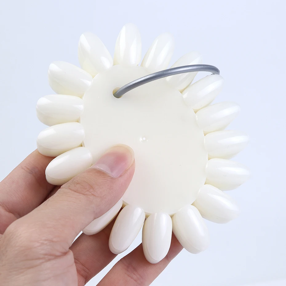 Набор накладных ногтей PP1513 Круглые 160 с кольцом для разных цветов палитра лаков