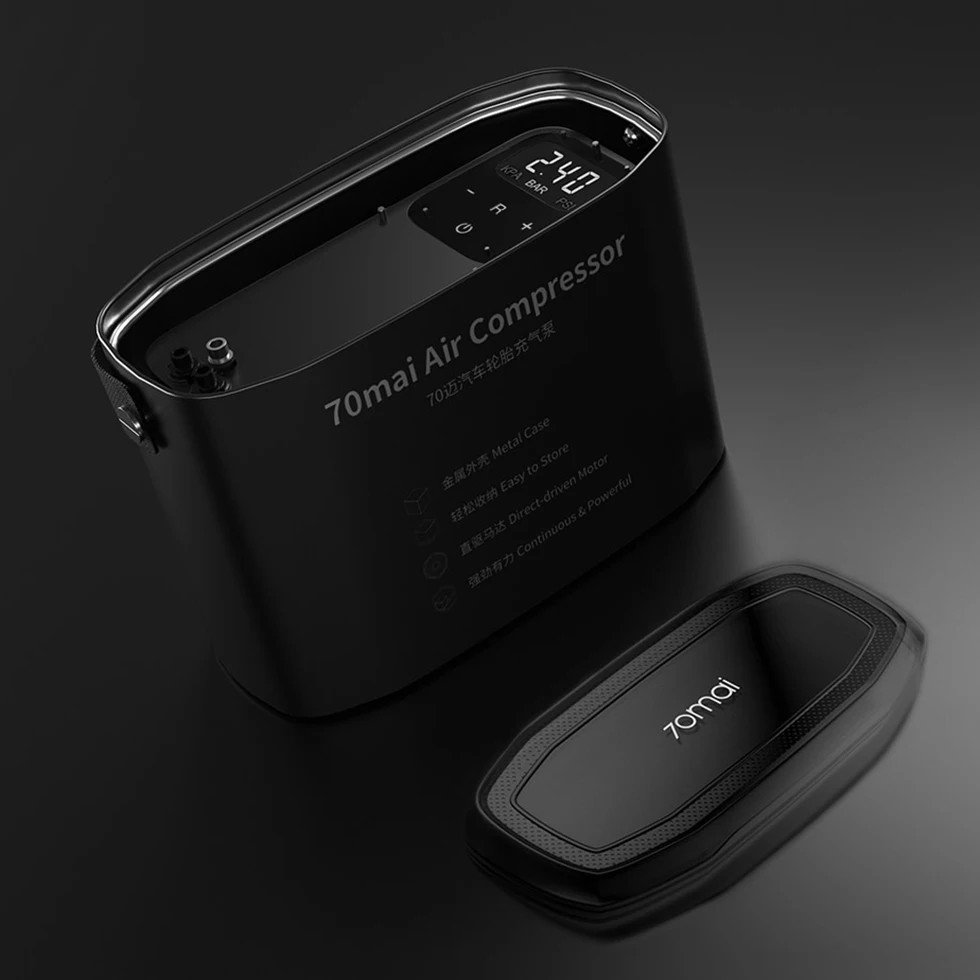 Xiaomi 70mai Air Compressor Midrive TP01 автомобильный компрессор 220 вольт автоматического накачивания шин 12 Вольт
