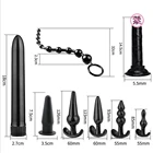 8 шт., анальная пробка с вибратором, для массажа простаты