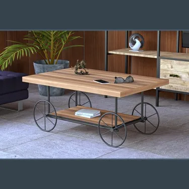 

ALBERO TROJAN METAL WHEEL MEDIUM COFFEE TABLE.