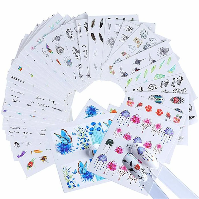 40 шт. модные поделки для дизайна ногтей переводная фольга декорация красоты