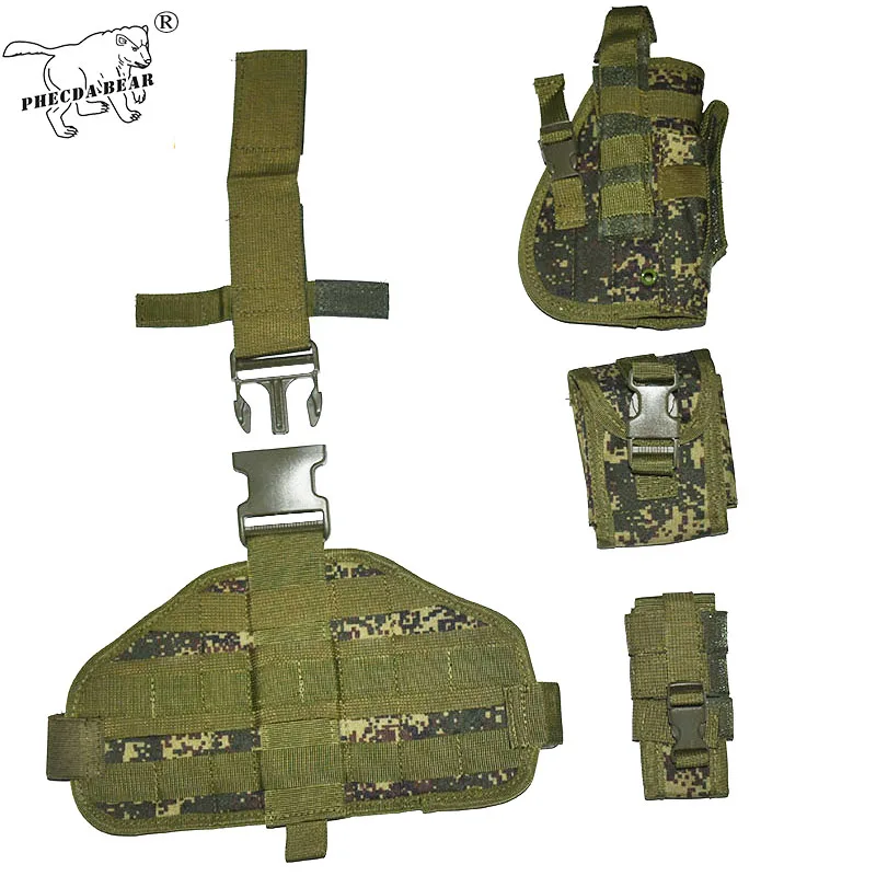 military drop leg holster tactical pistol hunting gun fast release airsoft Glock army bag | Спорт и развлечения