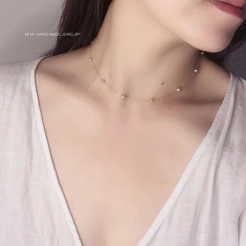 

Retro Pearl Initial Choker Necklaces for Women Cute Metal Heart Pendant Necklaces For Women Beads Chain Necklace Jewelry Gifts