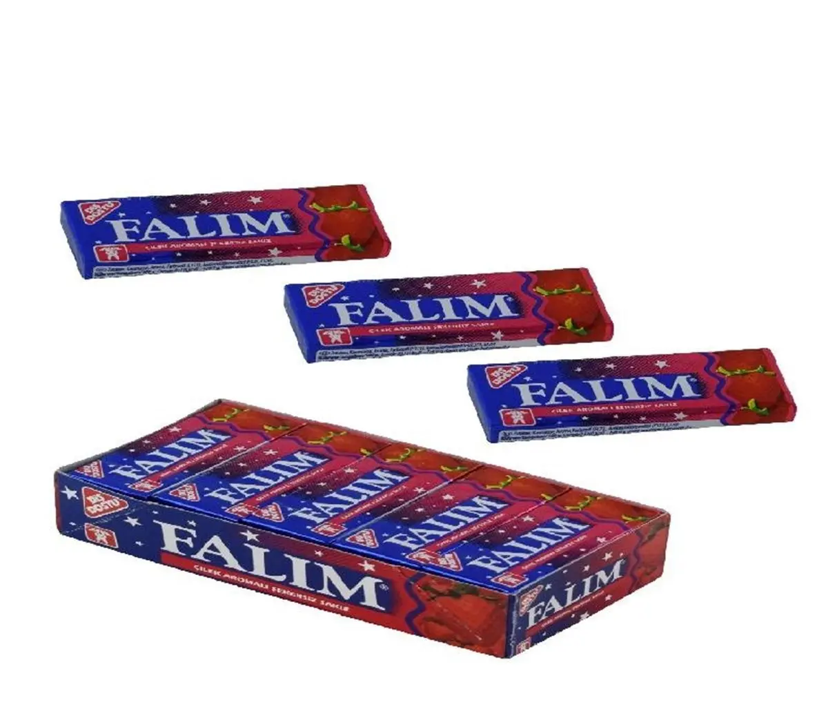 

Gum Falim sugar free gum 100 pieces, no sugar, carbonated, forest fruit, watermelon, strawberry, drop gum, clove FREE SHİPPİNG