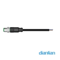 m12 male 4pin5pin 8pin a code power cable signal cable