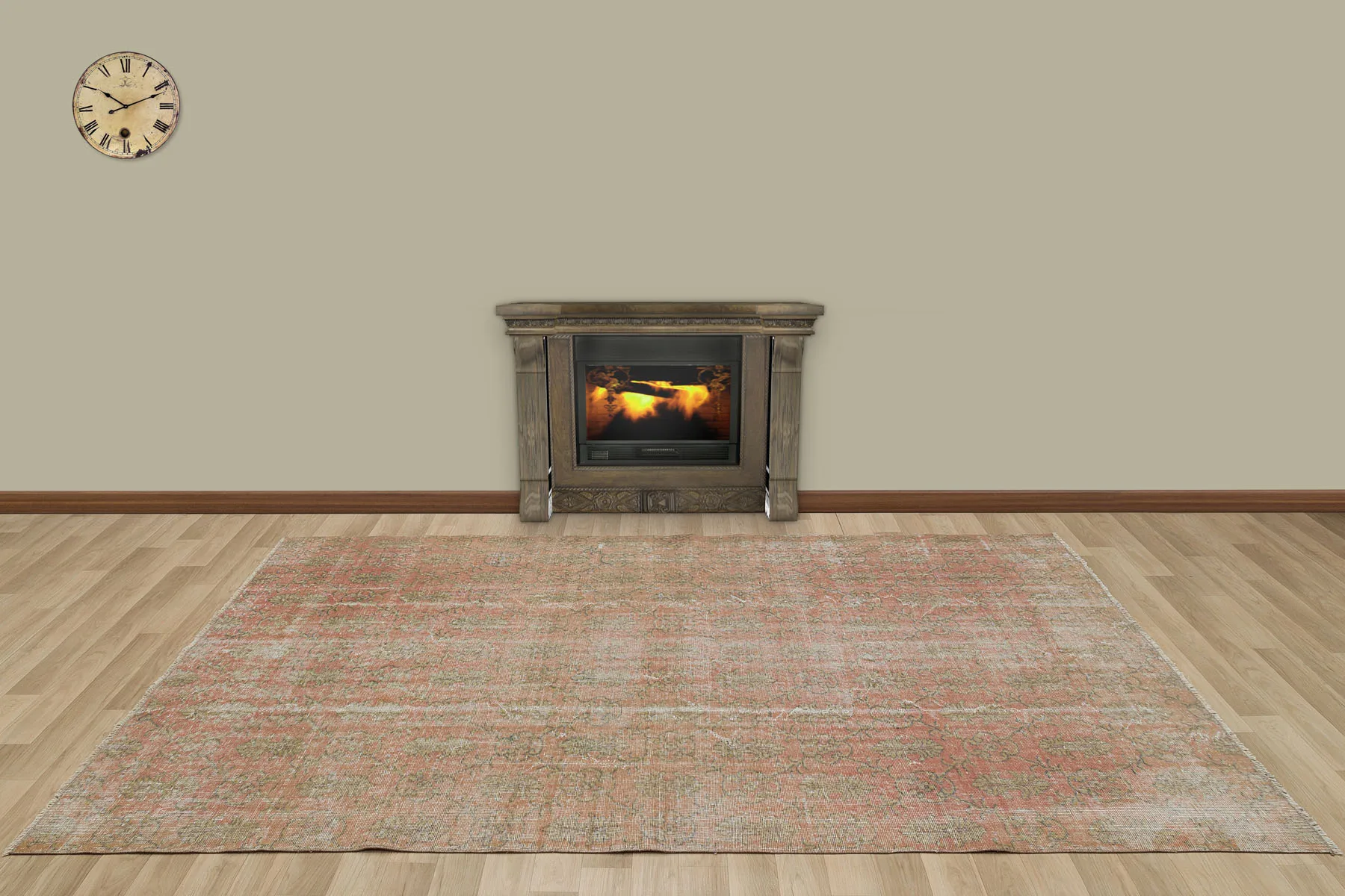 

Hand Woven Tumbled Carpet (7238)175x276