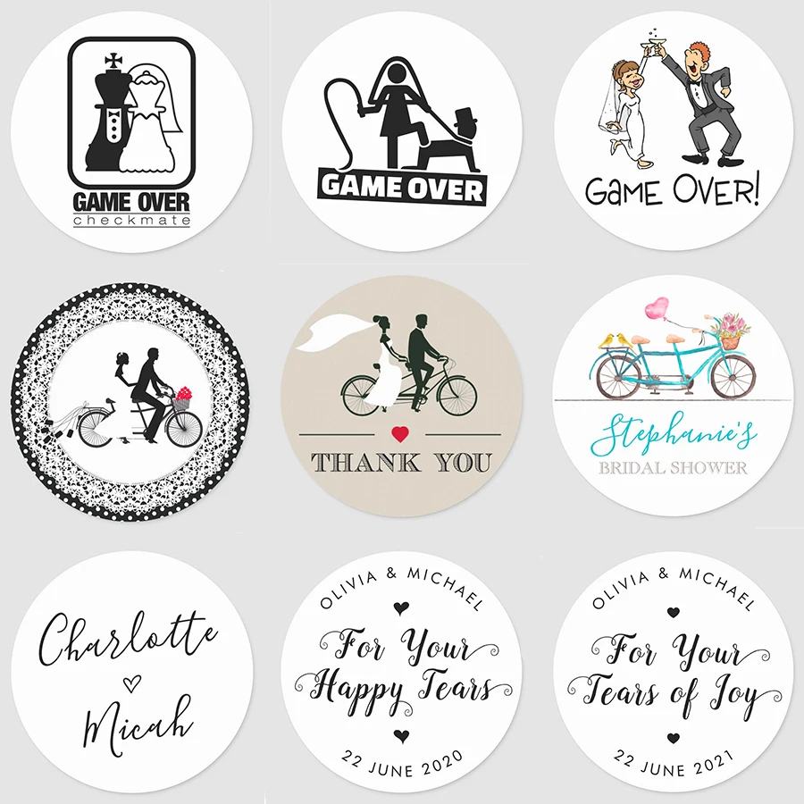 Индивидуальные наклейки на свадьбу индивидуальные пригласительные уплотнения