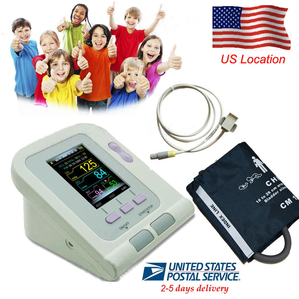 

CONTEC08A Blood Pressure Monitor Meter Digital Arm Tensiometers Electronic Electronic Sphygmomanometer Child Cuff SPO2 probe