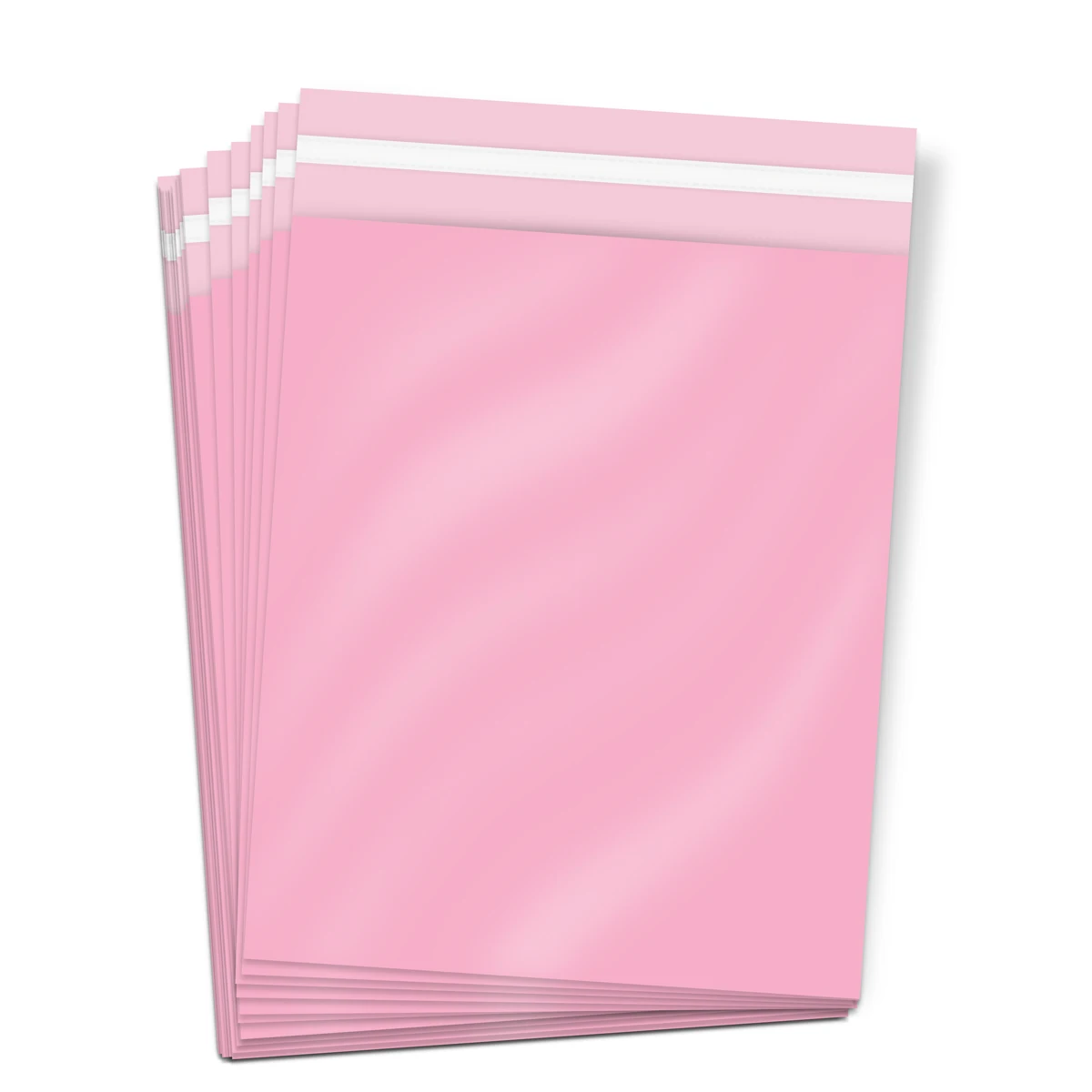 Розовые пластиковые пакеты для почтовых отправлений полиэтиленовые с