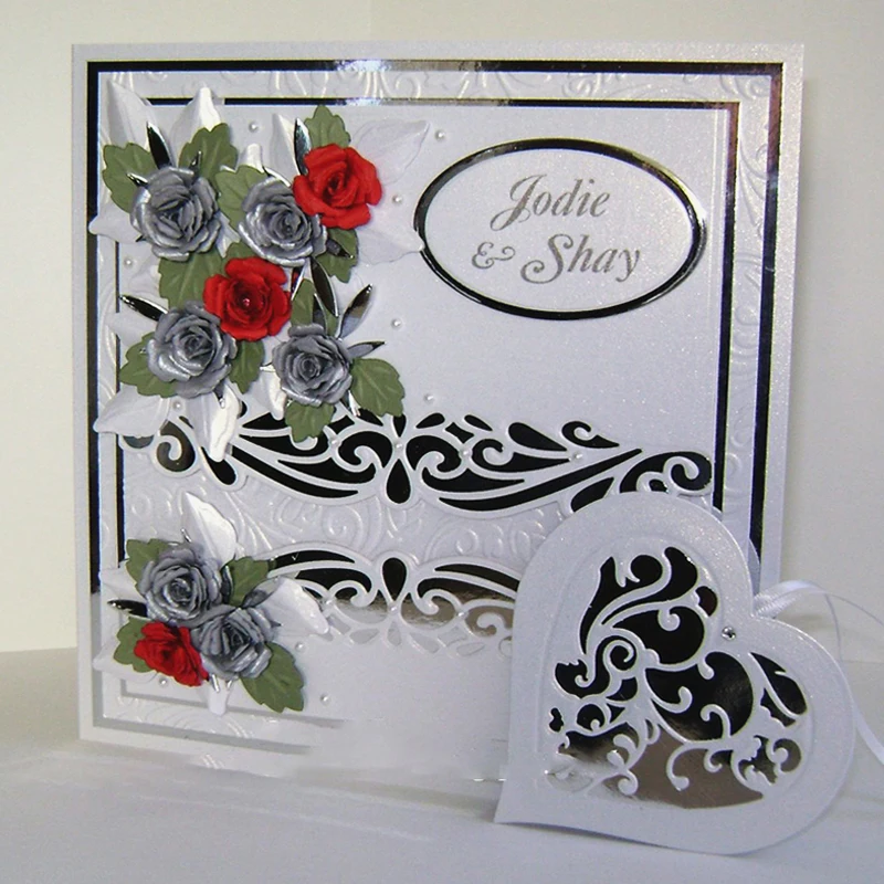 Кружевная граница Скрапбукинг металла резки штампованный по трафарету шаблон из