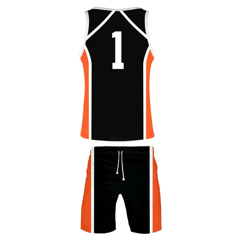 Аниме Haikyuu Cosplay костюм из Джерси спортивная одежда комплект двух предметов: