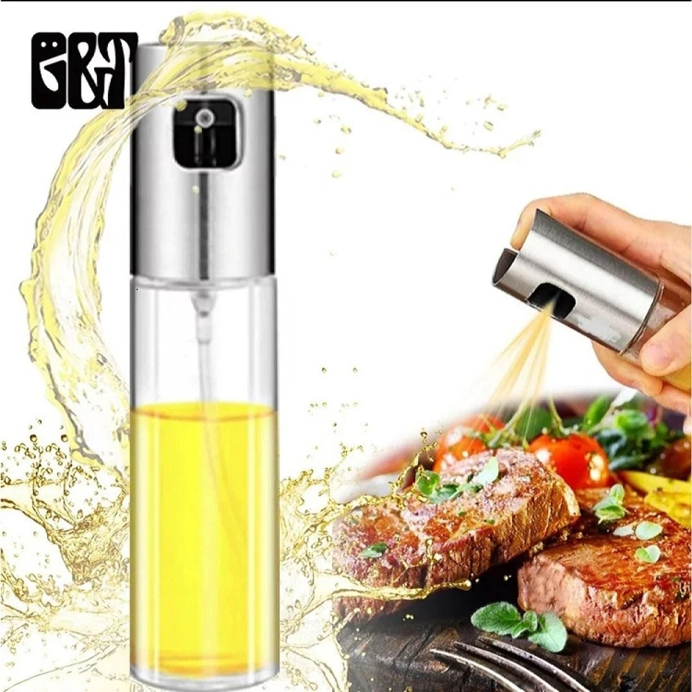 

Olive Oil Sprayer Spray Bottle Pump Glass Oil Leakproof Vinegar Oil Pump Kitchen Tools Salad BBQ Dispenser Cooking Tool Women