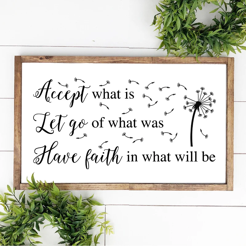 Религиозное вдохновляющее искусство черно-белый холщовый постер с одуванчиком