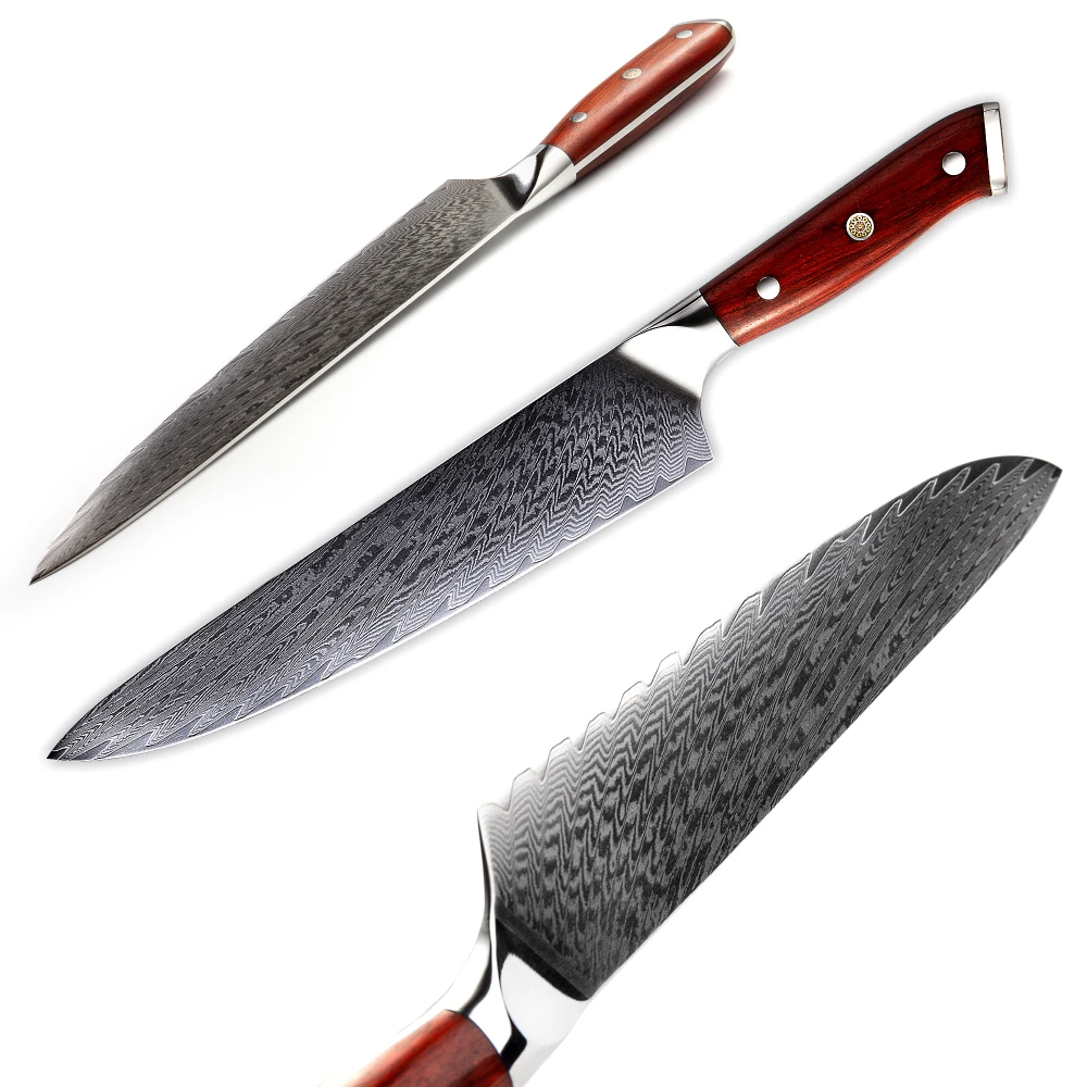 Новинка 2020 г. дамасский нож GRANDSHARP 9 5 дюйма японское лезвие из дамасской стали