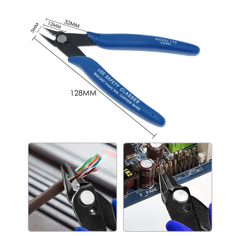 

U.S. US American Plato. PLATO 170 Wishful Clamp DIY Electronic Diagonal Pliers Side Cutting Nippers Wire Cutter